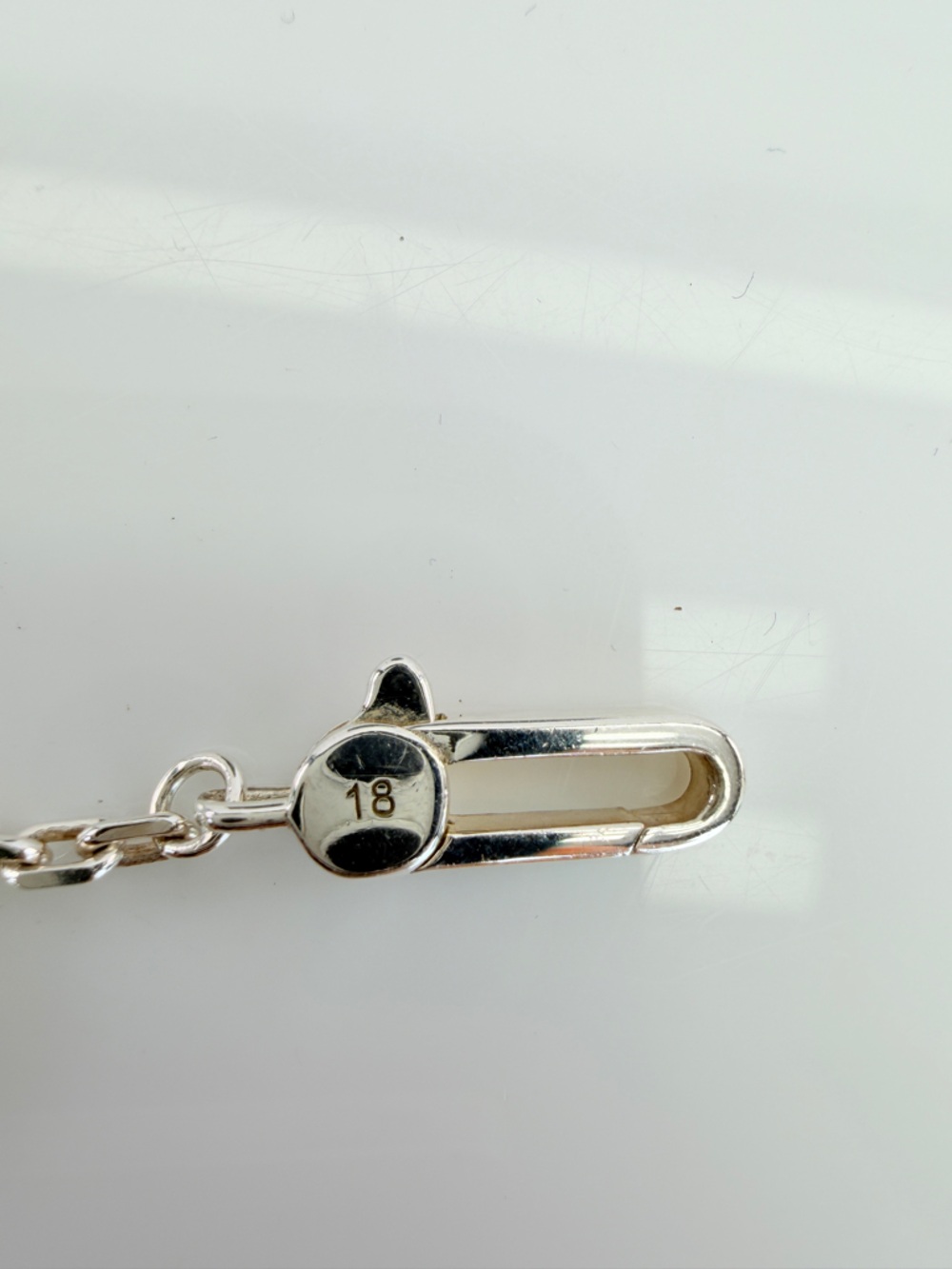 Gucci Trademark Heart Charm Sterling Silver Bracelet - Picture 10 of 12